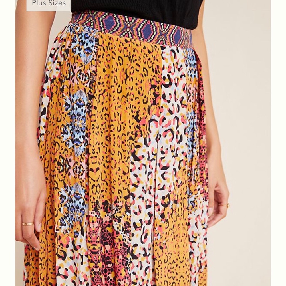 NWT! ANTHROPOLOGIE Panthers Maxi Skirt - Picture 2 of 9